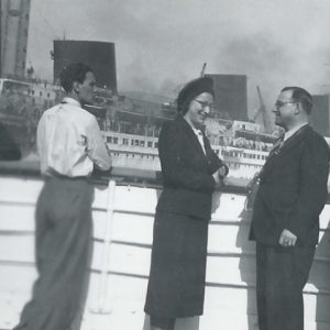 Maurice und Jeanne Thöni 1939 auf dem Weg nach New York an die Weltausstellung